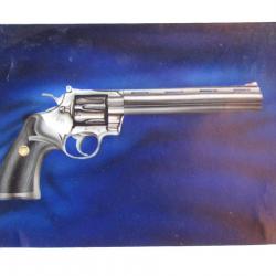 Représantation a encadrer d'un révolver type COLT PYTHON (SEF 3)