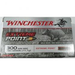 MUNITIONS DE CHASSE WINCHESTER EXTREME POINT 300 WIN MAG 180GR