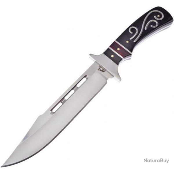 FBKH211 Couteau Frost Cutlery Black Hills Lame Acier Inox Manche Bois Etui Nylon