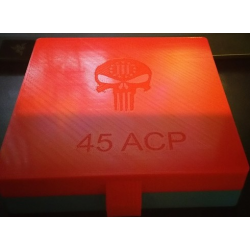 Boite de Rangement par 100 pour 45 ACP avec logo Punisher (pack de 10) - I3D