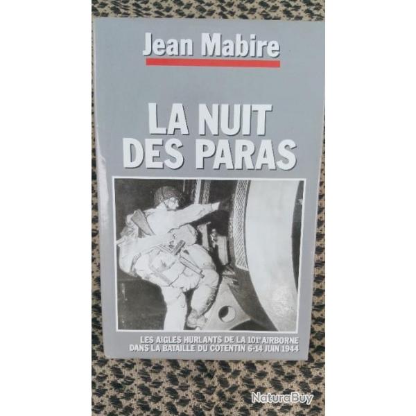 Jean Mabire   -*-  La nuit des paras -*-  France Loisirs 1992