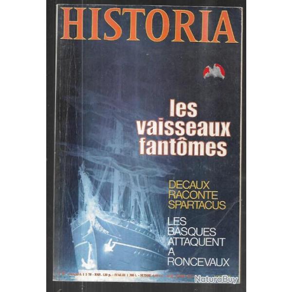 historia n381 spartacus , roncevaux et basques , vaisseaux fantomes ,10 juillet 1940 ptain,