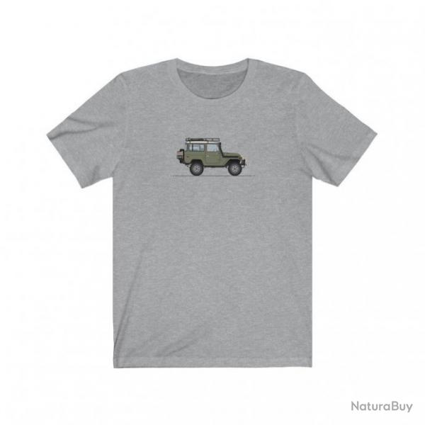 Outpost Toyota Fj40 Serie one T Shirt Gris