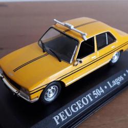Taxi Peugeot 504 Lagos 1977 1:43 neuf