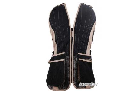 Gilet de tir Percussion xl Beige et Noir Gilets de ball trap