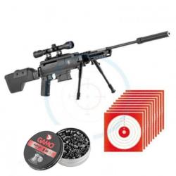 Carabine 19,9J Black Ops Tactical cal. 4,5 mm + 100 Cibles + 250 Plombs - 3/4 Fois sans frais