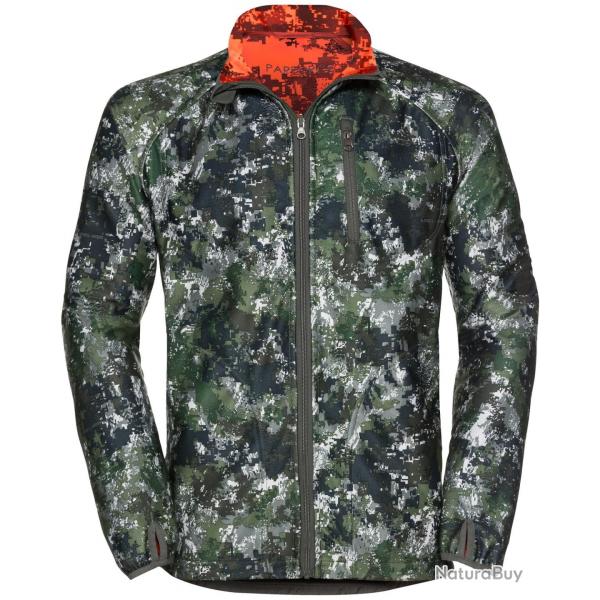 Veste polaire rversible Tecl-Wood fluo (Couleur: Olive/orange fluo, Taille: M)