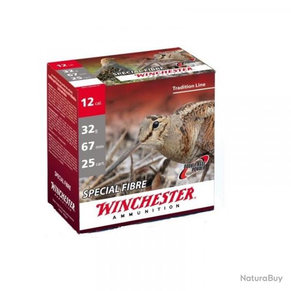 25 CARTOUCHES WINCHESTER SPECIAL FIBRE CAL 12 PLOMB