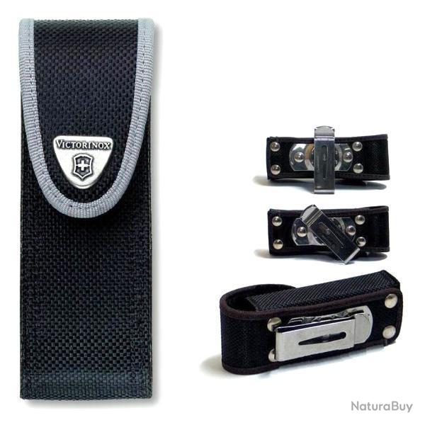 Victorinox 4.0823.N1 tui ceinture nylon noir - fermeture scratch - clip-ceinture pivotant