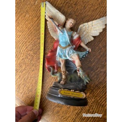 Patron Des Parachutistes Saint Michel Grande Taille En Resine Hauteur 30 Cm Sculptures 7077059