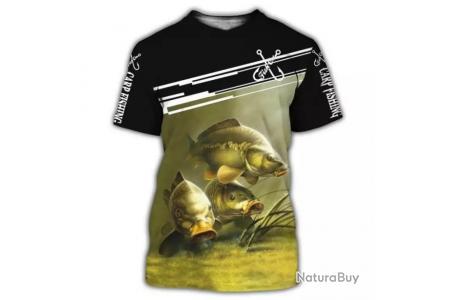 t shirt peche carpe