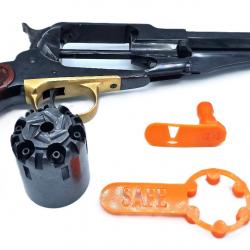Bouchon de mise en sécurité avec languette Remington 1858 Calibre 36 Poudre Noire