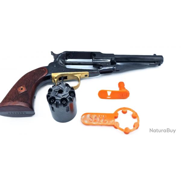 Bouchon de mise en scurit avec languette Remington 1858 Calibre 36 Poudre Noire