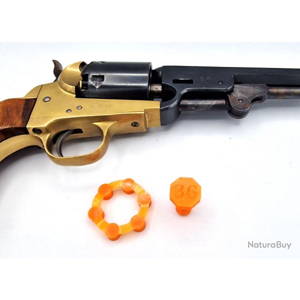 Bouchon et protge barillet de mise en scurit Colt 1851 Calibre 36 Poudre Noire
