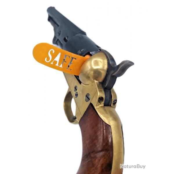 Protge chemines de mise en scurit avec languette Colt 1851 calibre 36 poudre noire