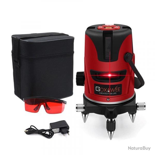 Niveau Laser Rotatif 360 Auto Nivelant 5 LIGNES 6 POINTS, Modele: KIT 3103