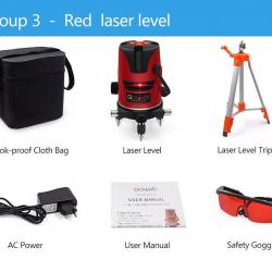 Niveau Laser Rotatif 360 Auto Nivelant 5 LIGNES 6 POINTS, Modele: GROUP 3