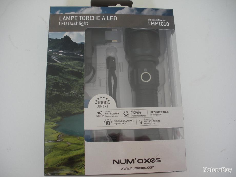 Lampe Tactique rechargeable NUM'AXES Led 1000 lumens