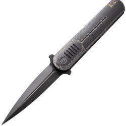 Couteau dague Angst Linerlock Noir  avec  lame en acier inoxydable CPM S35VN WE2002C07