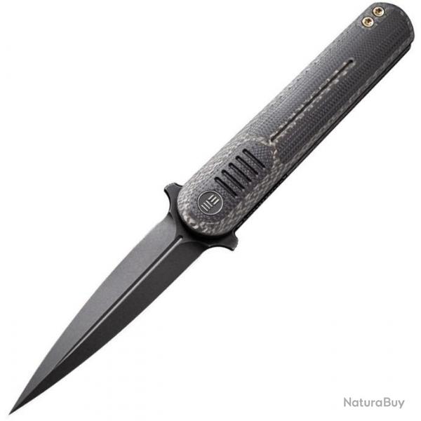 Couteau dague Angst Linerlock Noir  avec  lame en acier inoxydable CPM S35VN WE2002C07