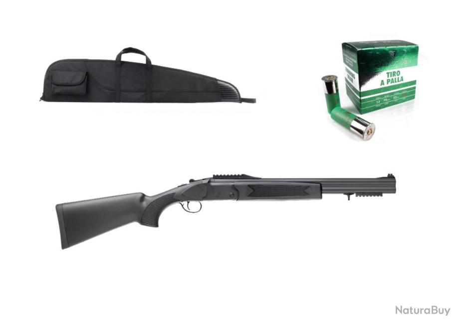 Fusil De Chasse Paiement 10 Fois Fusil de Chasse Calibre 12 INTEGRA Slug Synthétique + Housse +10 Balles