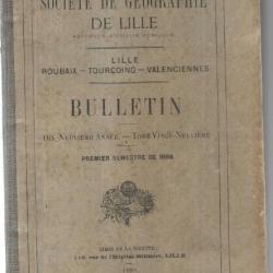 bulletin de la société de géographie de lille roubaix tourcoing, 1898