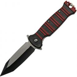 Couteau Pliant Linerlock Rouge Ouverture Assistée CN300510RD07