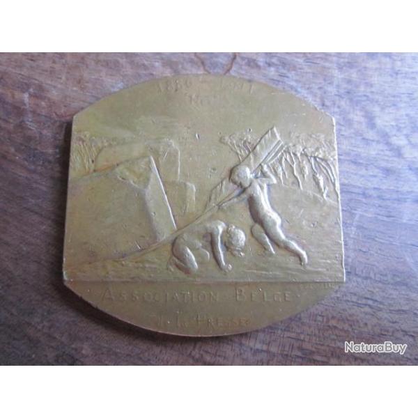 medaille bronze  / ASSOCIATION BELGE DE LA PRESSE  1886  1911