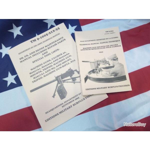 Best 2 livres TM Browning 30 + TM affuts 9 / 224 JEEP DODGE HALF TRACK SCOUT CAR GMC CHEVY militaria