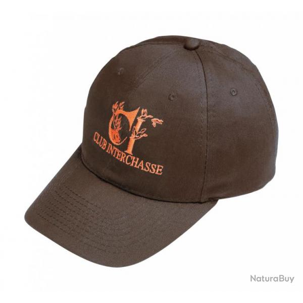 Casquette de chasse Club Interchasse Eddy Marron - Orange