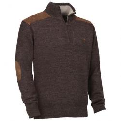 Pull Verney carron Fox Zippé - marron - TAILLE 3XL