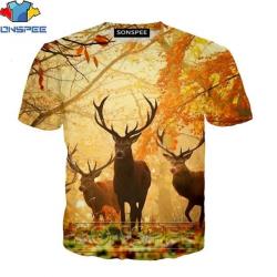 !!! LIVRAISON OFFERTE !!! Tee-shirt 3D réaliste chasse pêche réf 422
