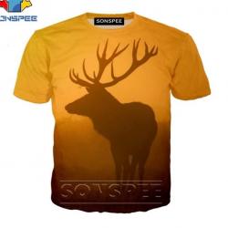 !!! LIVRAISON OFFERTE !!! Tee-shirt 3D réaliste chasse pêche réf 424
