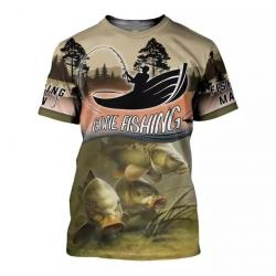 !!! LIVRAISON OFFERTE !!! Tee-shirt 3D réaliste chasse pêche réf 444