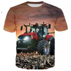 !!! LIVRAISON OFFERTE !!! Tee-shirt 3D réaliste chasse pêche agriculture tracteur réf 502