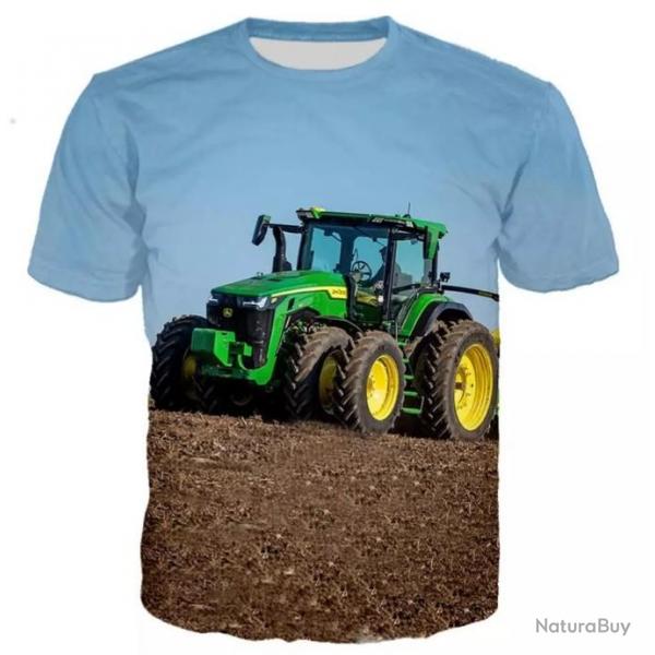 !!! LIVRAISON OFFERTE !!! Tee-shirt 3D raliste chasse pche agriculture tracteur rf 508