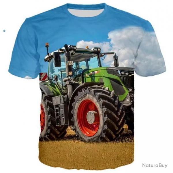 !!! LIVRAISON OFFERTE !!! Tee-shirt 3D raliste chasse pche agriculture tracteur rf 511