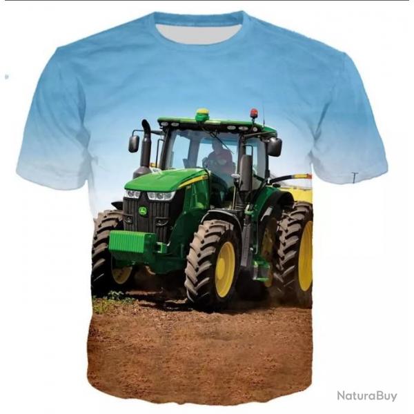 !!! LIVRAISON OFFERTE !!! Tee-shirt 3D raliste chasse pche agriculture tracteur rf 513