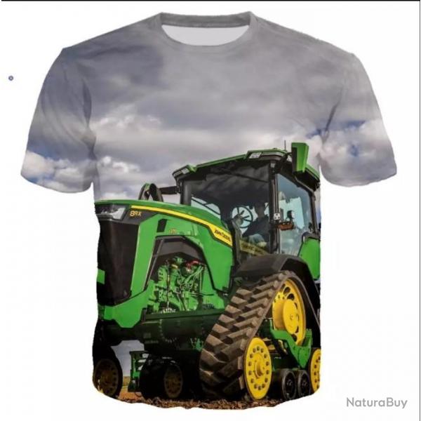 !!! LIVRAISON OFFERTE !!! Tee-shirt 3D raliste chasse pche agriculture tracteur rf 515