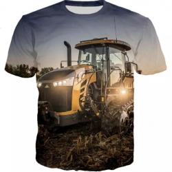 !!! LIVRAISON OFFERTE !!! Tee-shirt 3D réaliste chasse pêche agriculture tracteur réf 516