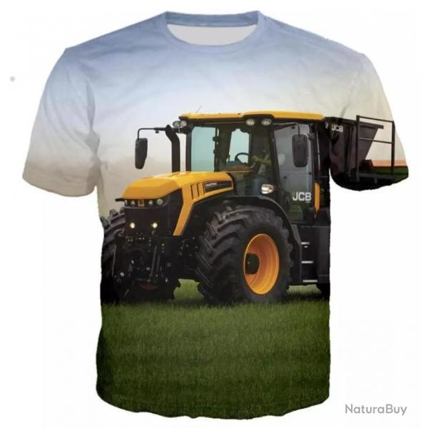 !!! LIVRAISON OFFERTE !!! Tee-shirt 3D raliste chasse pche agriculture tracteur rf 517