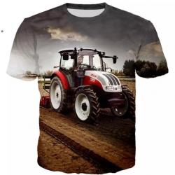!!! LIVRAISON OFFERTE !!! Tee-shirt 3D réaliste chasse pêche agriculture tracteur réf 518