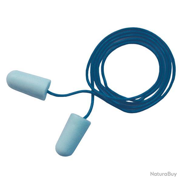 Bouchons 3M E-A-Rsoft dtectables bleus cords - Boite de 200 paires