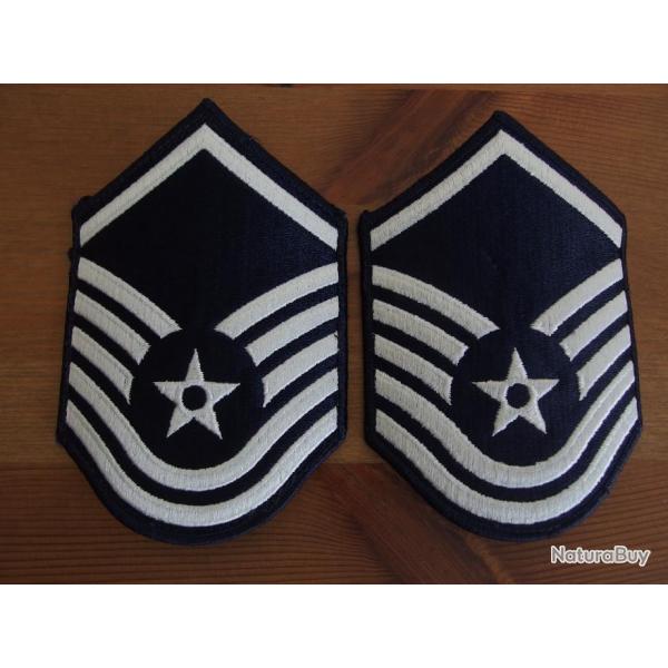 Paire d'cussons anciens USAF Master Sergeant