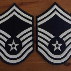 Paire d'écussons anciens USAF Senior Master Sergeant