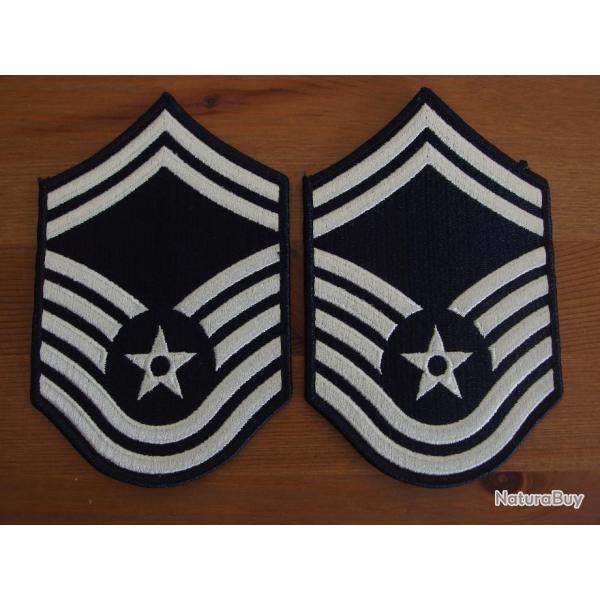 Paire d'cussons anciens USAF Senior Master Sergeant