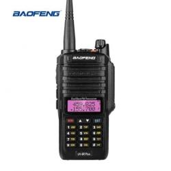 Baofeng UV-9R Plus Talkie-walkie FM radio VHF/UHF IP67 étanche avec double bande/affichage/veille