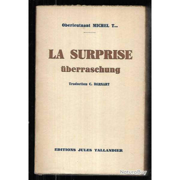 la surprise uberraschung  oberleutnant michel t..guerre 1914-1918 traduction bernart