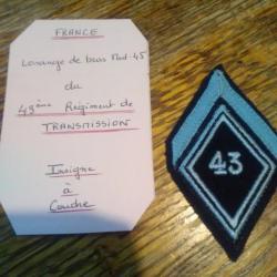 Insigne 43 ème régiment de transmission