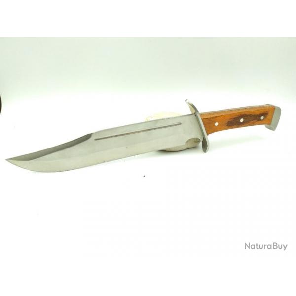 Couteau de chasse Bowie Manche Pakkawood CN21139707SS